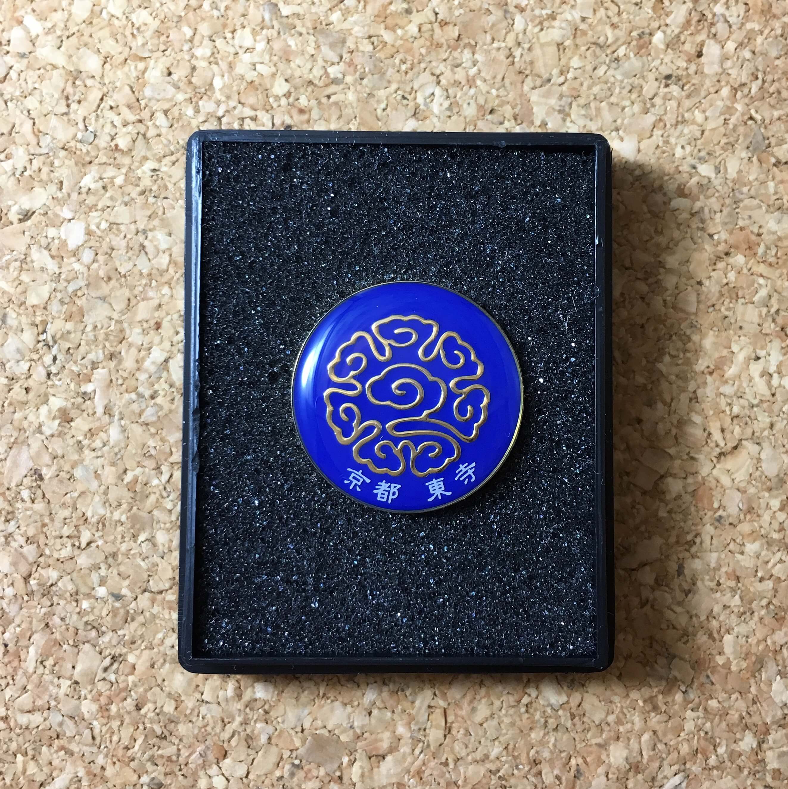 東寺展で購入したバッジ