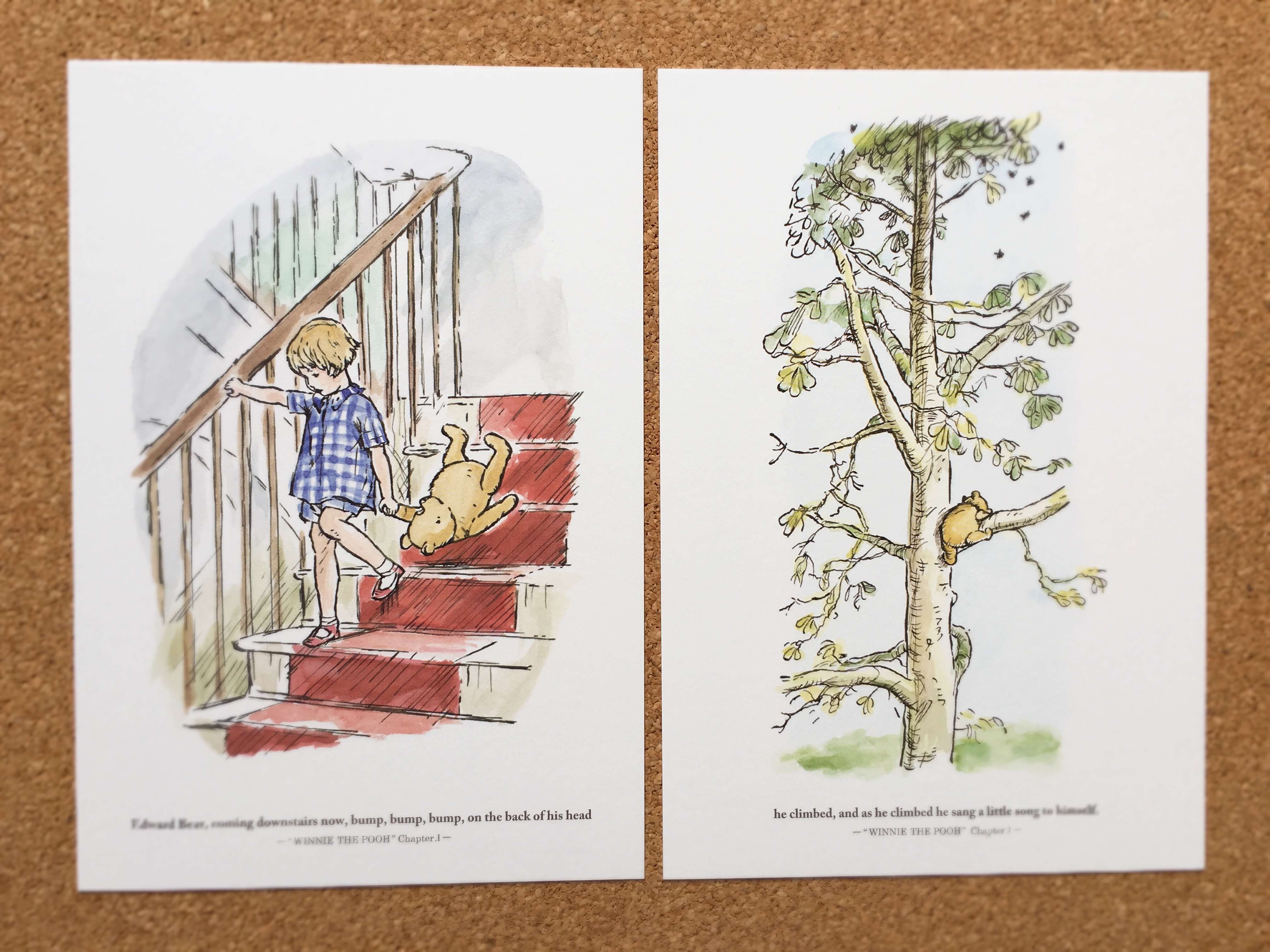 クマのプーさん展の絵はがき