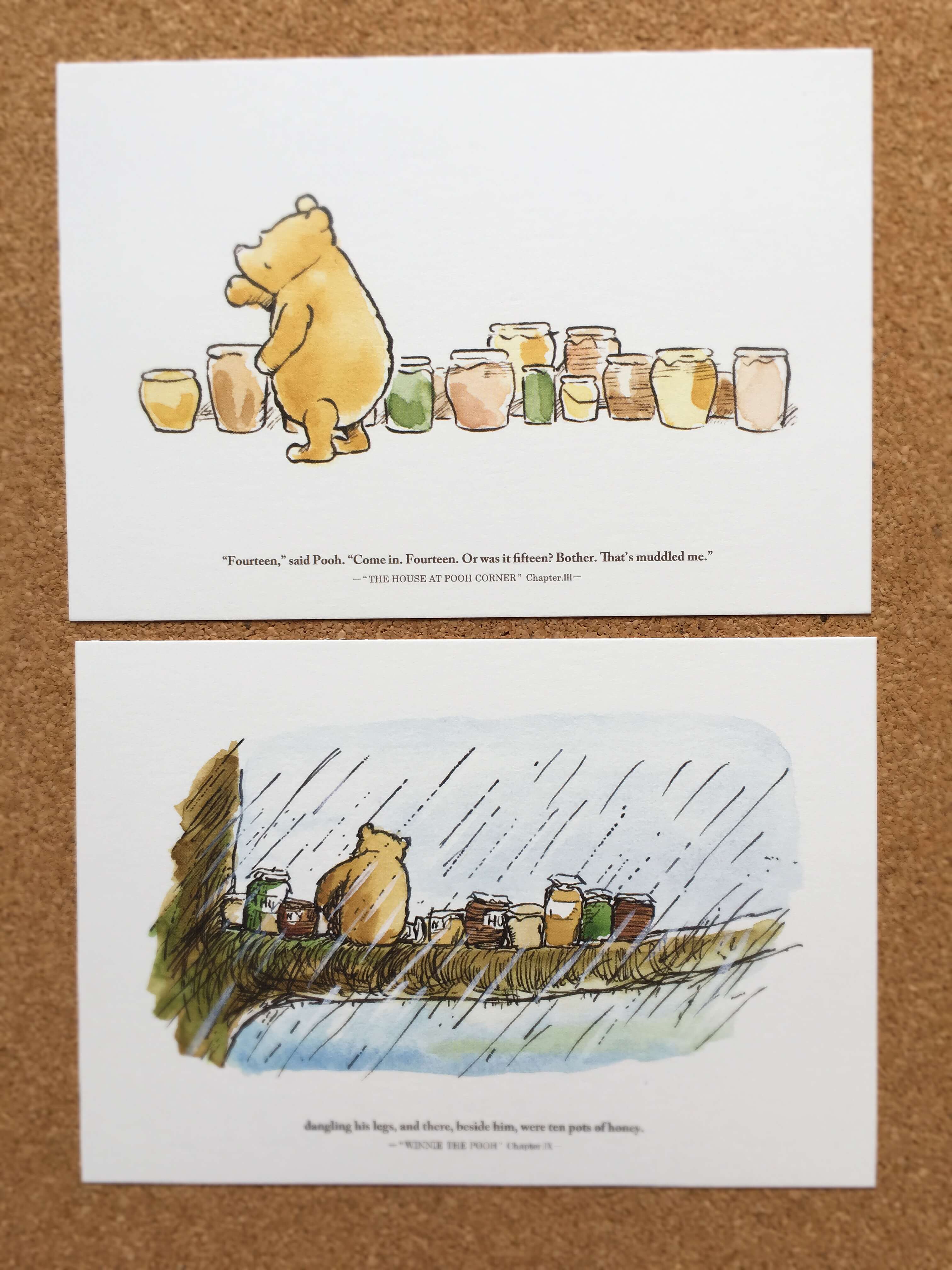 クマのプーさん展の絵はがき