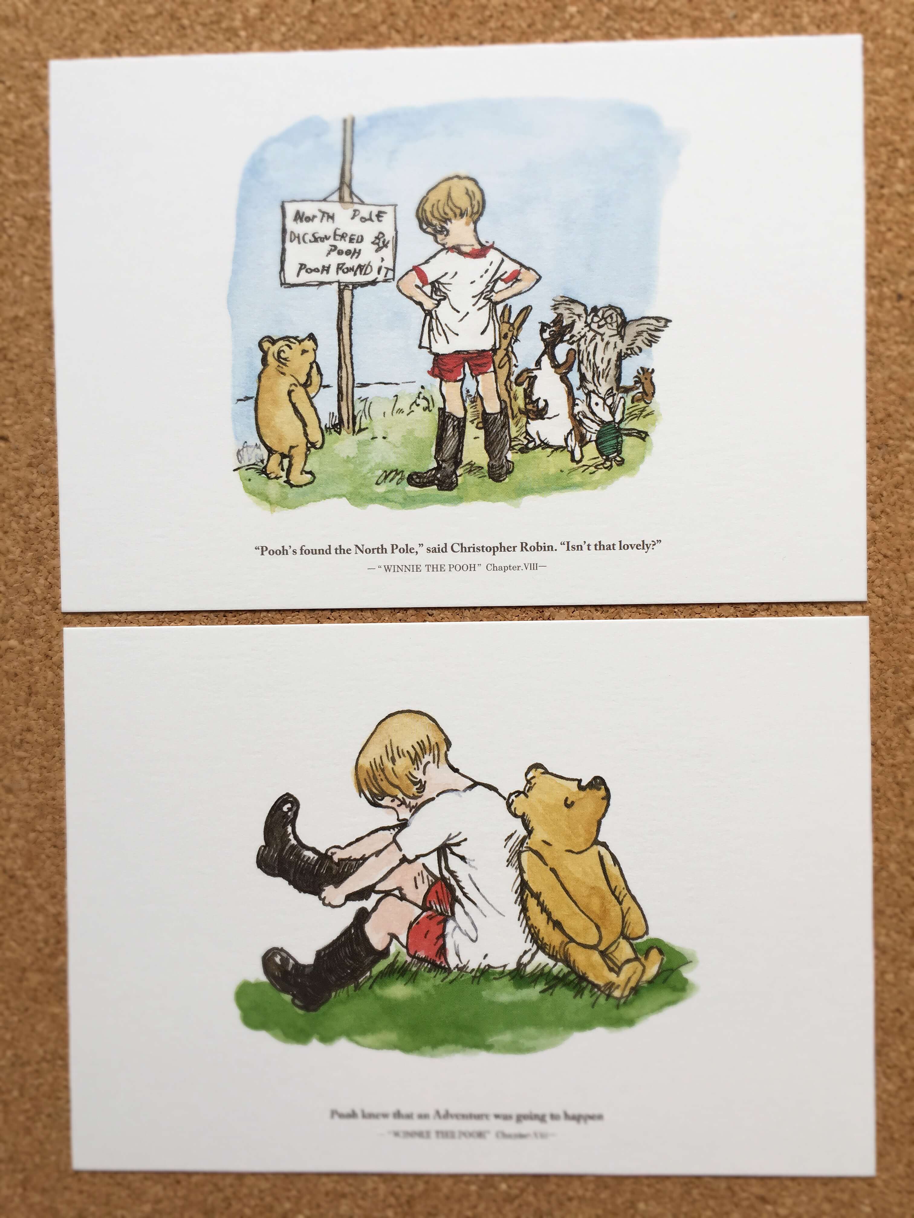 クマのプーさん展の絵はがき