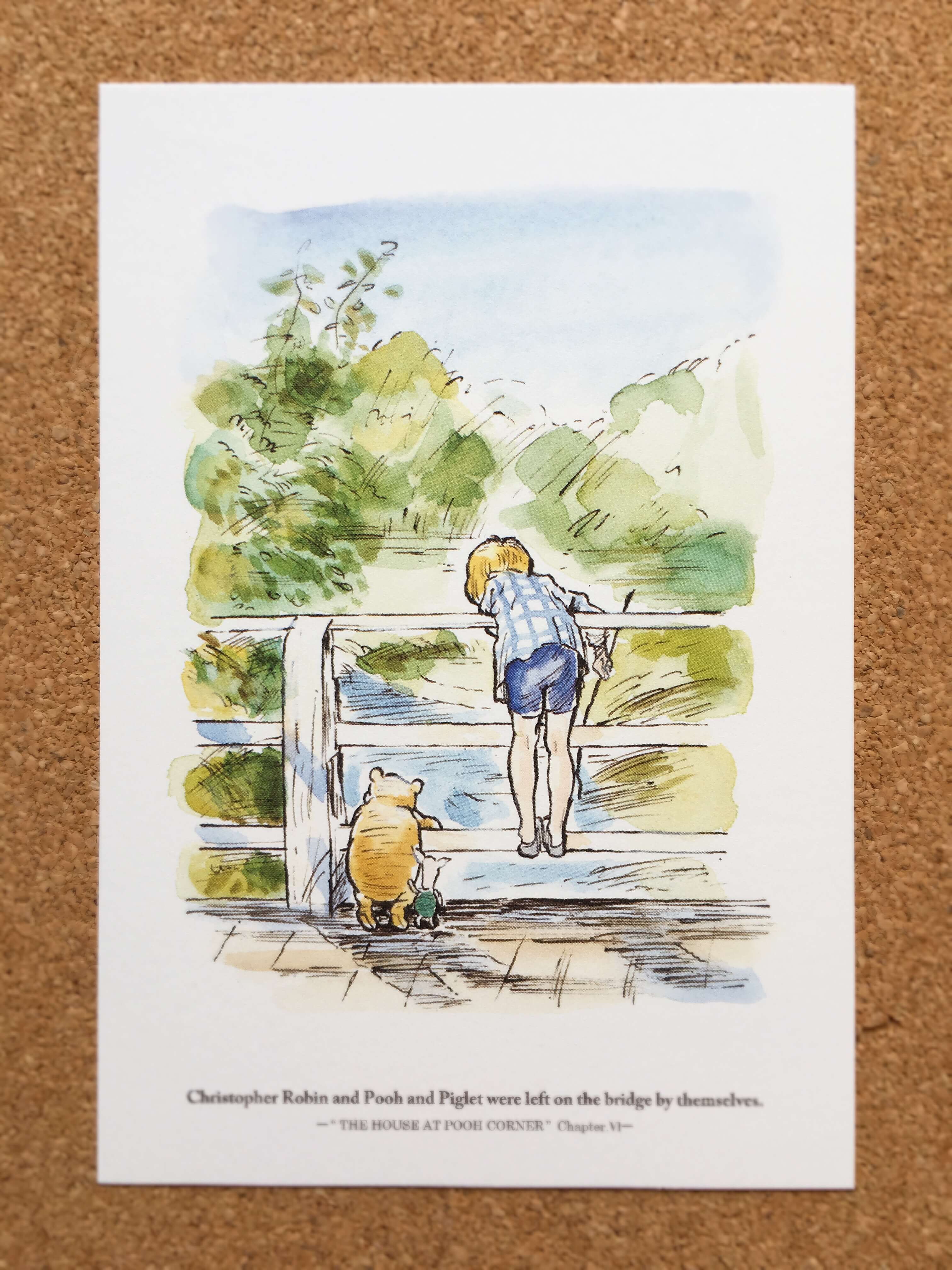 クマのプーさん展の絵はがき