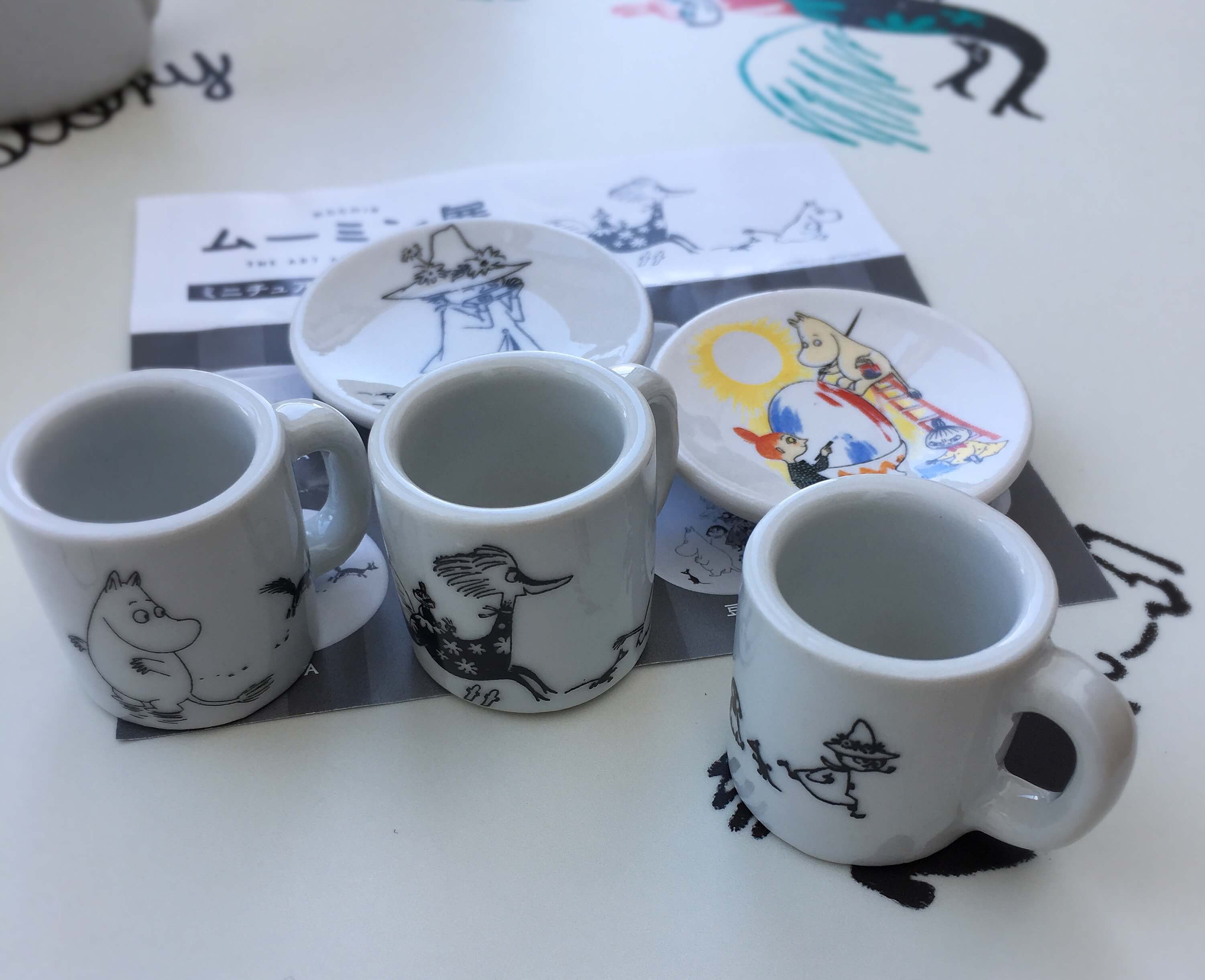 ムーミン展のガチャガチャ