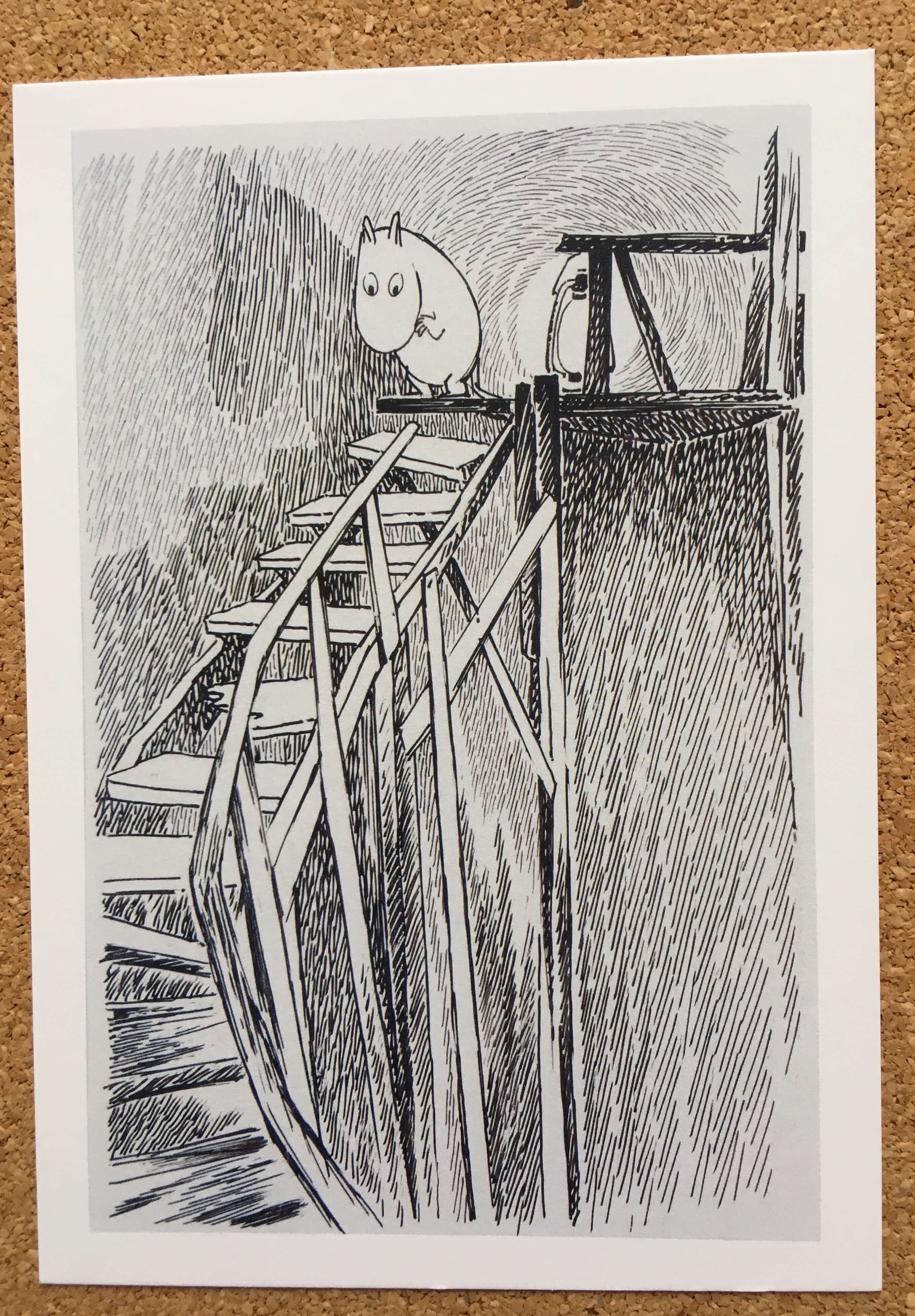 ムーミン展で購入した絵はがき