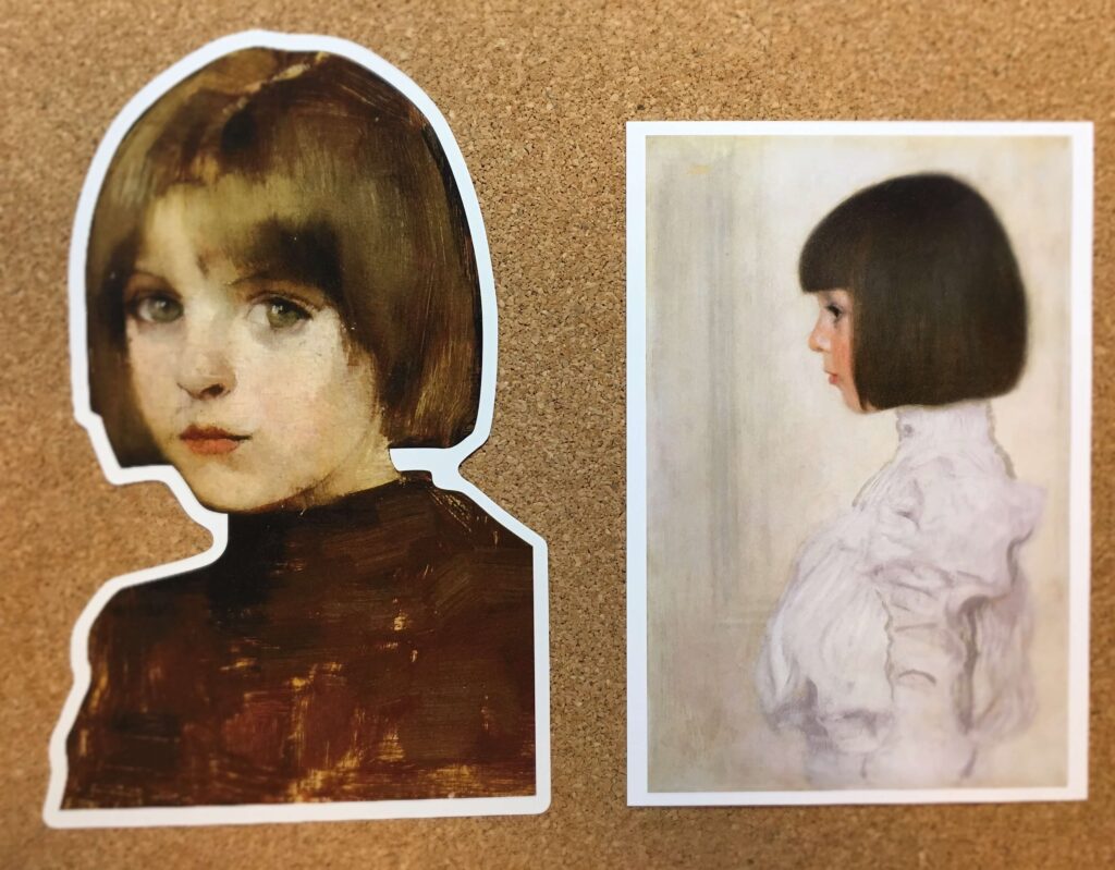 クリムトとシャルフベックの絵はがき