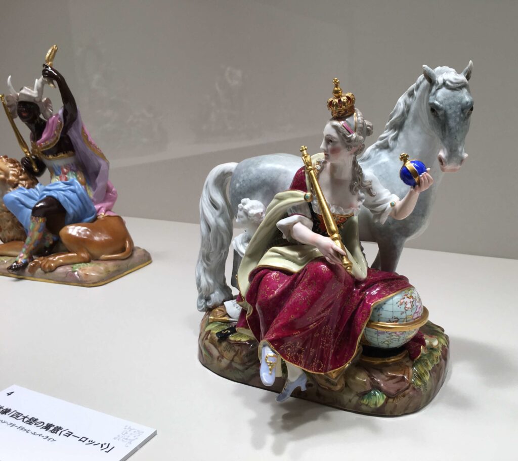 マイセン動物園展の展示