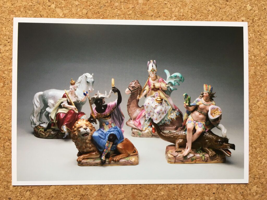 マイセン動物園展の絵はがき