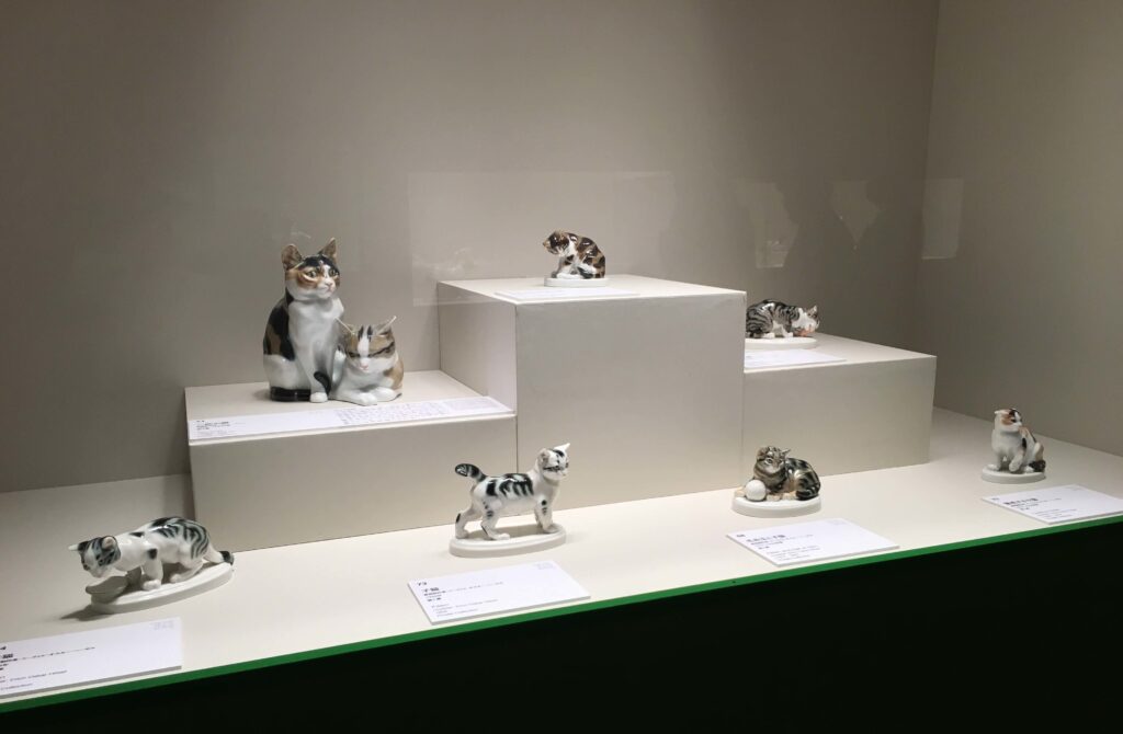マイセン動物園展の展示風景