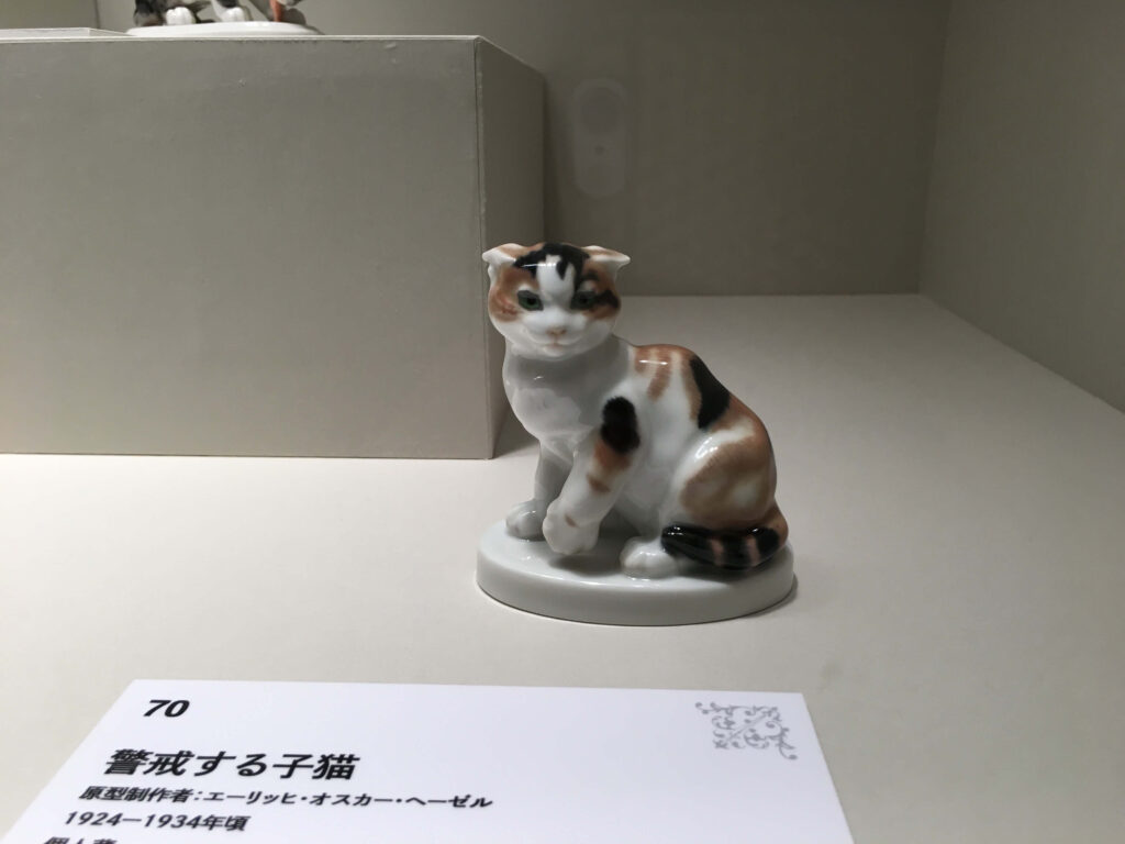 マイセン動物園展の展示風景